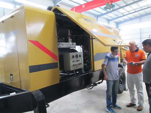 外商考察混凝土泵，成功訂購(gòu)！